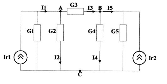 Конвертируемая схема. Метод потенциалов RC цепи. Преобразование схемы к двум узлам. 1. На чем основан принцип расчета цепей методом узловых потенциалов.