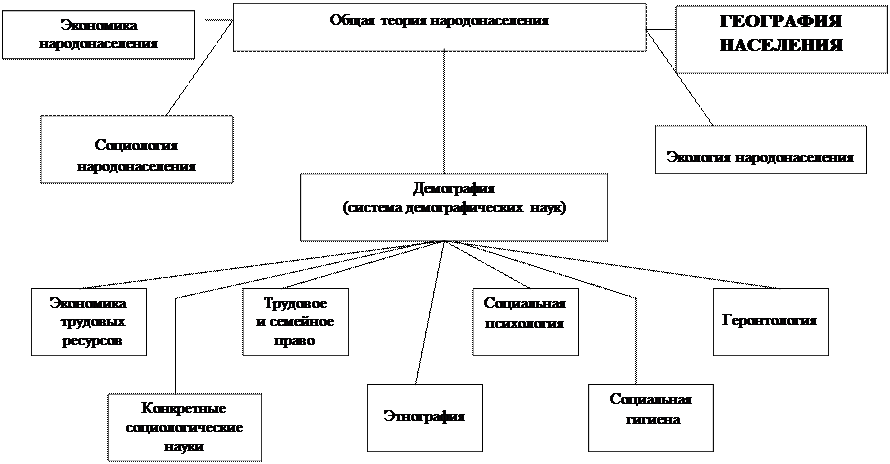 Направления географии населения