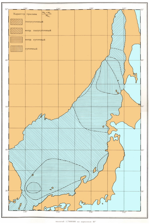 Японское море на карте