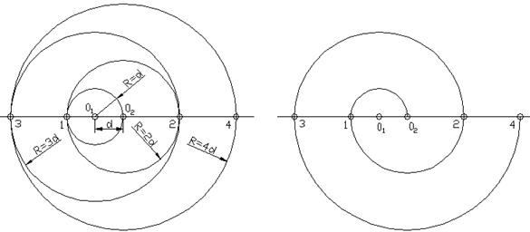 Улитка чертеж для холодной ковки dxf