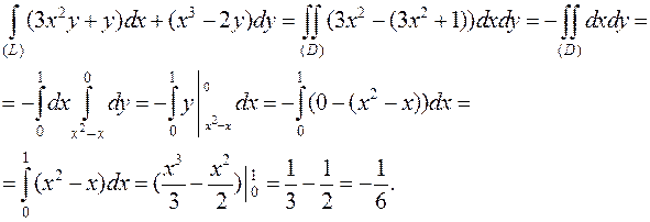 Интеграл формула грина