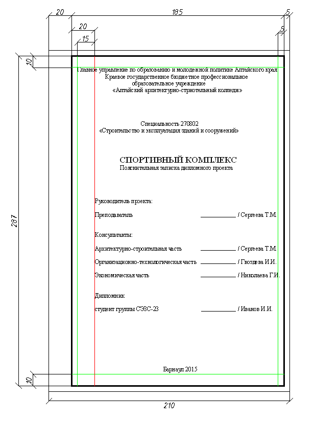 Нужно ли нумеровать титульный лист в проекте