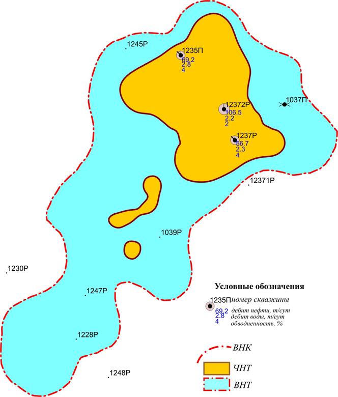 Схема месторождения самотлорского месторождения