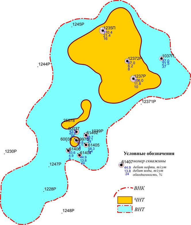 Схема месторождения самотлорского месторождения