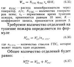 Определить требуемое количество стволов гпс 600 на тушение подвала размерами в плане 5х10х3