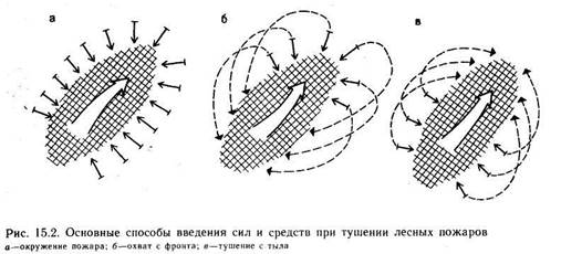 Схема тушения лесного пожара составляется при тушении какого лесного пожара