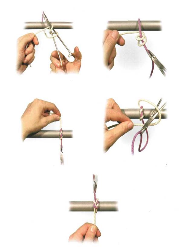 Как правильно завязывать нитку. Завязывание узелка на конце. Способы завязывания узлов на конце нитки. Узел для затягивания. Узел для завязки на крепления.