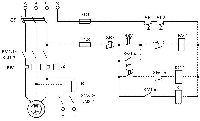 Схема динамического торможения ад. Схема управления 4-х скоростным ад с КЗР. Схема электродвигателя в заданной последовательности. Пуска двух электродвигателей в заданной последовательности.