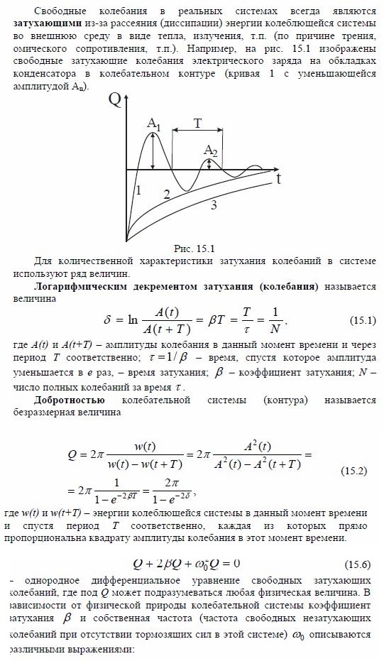 Добротность затухания