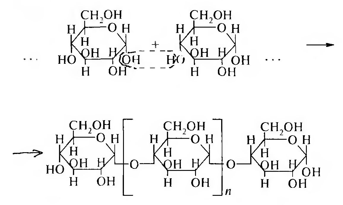 Реакция поликонденсации глюкозы