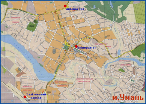 Спутниковая карта умань