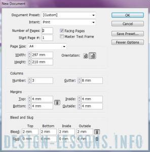 Как сделать лифлет в indesign