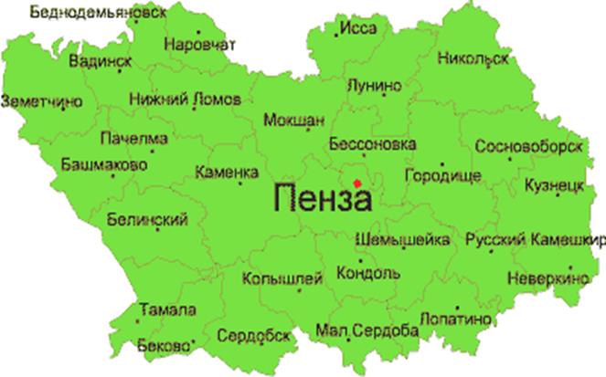 Пенза местоположение. Карта Пензенской. Карта Пензенской области. Карта Пензенской области с районами. Пензенская область на карте России.