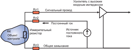 Датчик изменения сопротивления. Трехпроводная схема подключения термопары. Трехпроводная схема подключения датчика температуры. Четырёхпроводная схема измерения сопротивления. Трехпроводная схема подключения датчика.