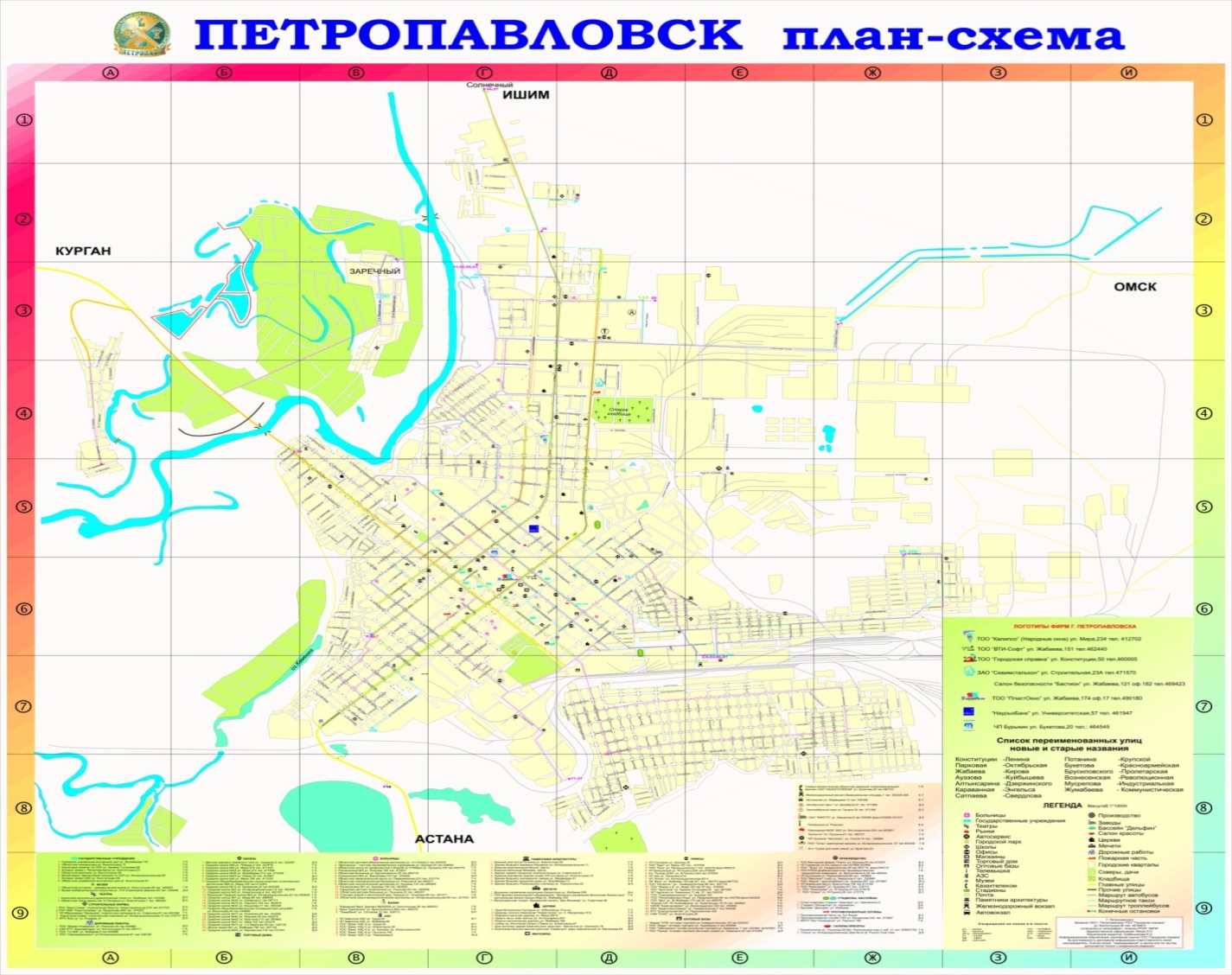 Река ишим на карте казахстана