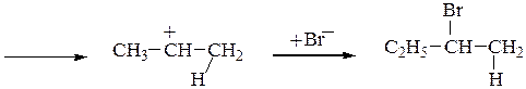 Реакции бутенов с бромоводородом. Гидробромирования бутадиена-1,3. Гидробромирование бутена 1. Гидробромирование циклопропана. Гидробромирование бутана.
