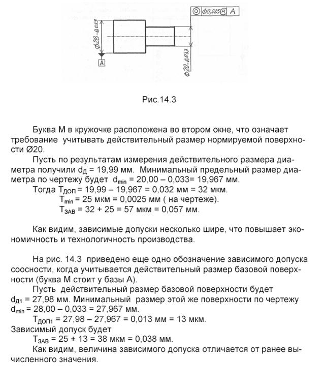 Зависимый допуск на чертеже это что