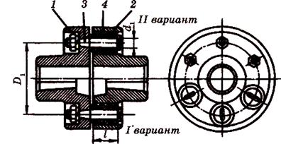 Схема упругой муфты
