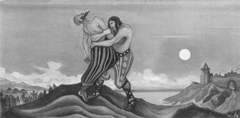 Рерих редедя. Рерих мстислав тмутараканский редедя. Битва мстислава с редедей. Мстислав тмутараканский и редедя. Николай рерих картины александр невский.