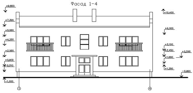 Лоджия на фасаде чертеж