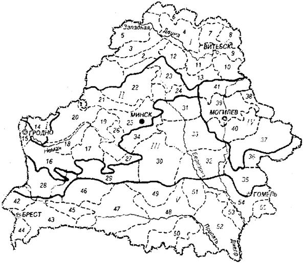 Ландшафтная карта беларуси