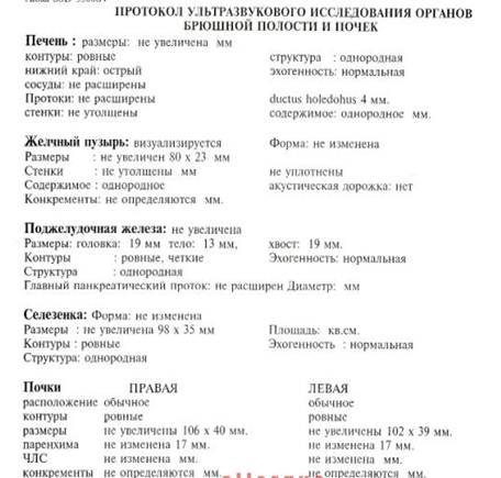 Узи брюшной полости схема
