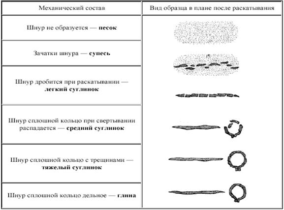 Механический состав почвы схема. Морфологические признаки гранулометрического состава почвы. Гранулометрический состав почвы полевой метод. Метод раскатывания шнура. Основные морфологические признаки почв.