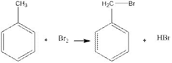 Бромирование углеводородов. Бромирование толуола реакция. Бромирование ароматических углеводородов. Бромирование толуола механизм реакции. Монобромирование толуола.
