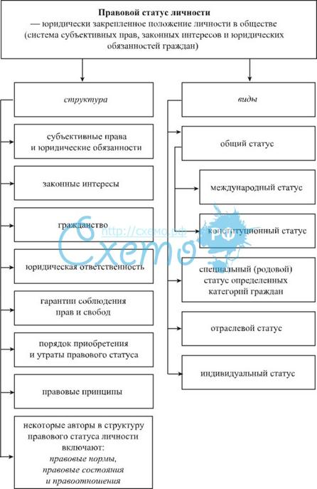 Контрольная работа по теме Правовой статус личности