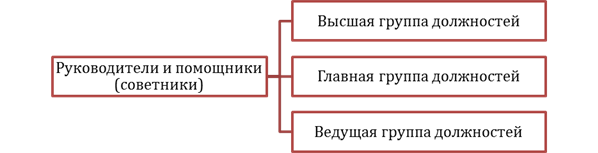 Категории руководители высшей группы должностей