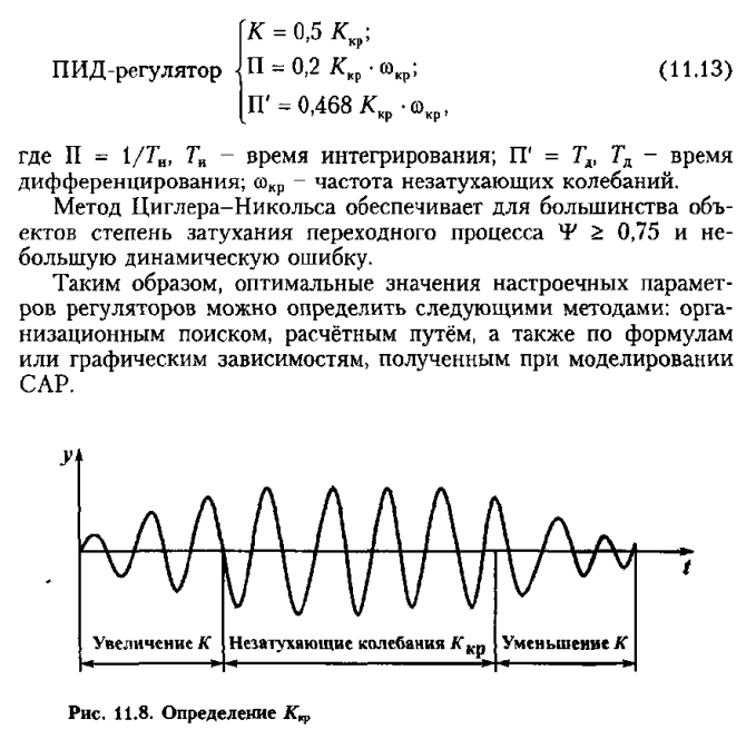 Курсовая работа: Определение оптимальных настроек ПИ-регулятора в АСР со звеном второго порядка с опозданием