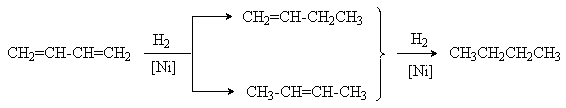 Алкадиены гидрирование реакция. Каталитическое гидрирование алкадиенов. Реакция гидрирования алкадиенов. Алкадиены гидрирование. Бутадиен 1 3 вступает в реакцию