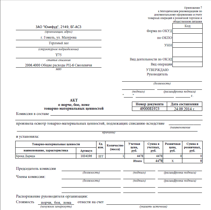 Списание информационного. Ghjnjrjk cgbcfybz CBP. Причина списания оборудования в акте на списание. Заключение комиссии при списании медикаментов пример. Акт списания сценических костюмов образец.