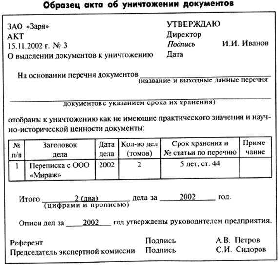 На основании переданных документов